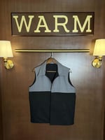 سديري اسود مع رمادي مقلم