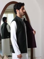 سديري عنابي وزيتي "جوخ"