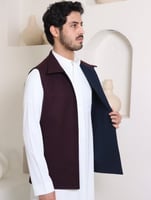 سديري عنابي وكحلي قلابي "جوخ"