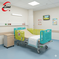 سرير اطفال كهربائي 5حركات - قفل مركزي - تركي