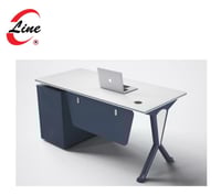 مكتب طبيب ميلامين سطح غير قابل للخدش ابيض / ازرق