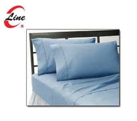 طقم ازرق - لبني 2قطعة حامي مرتبة + وجه مخدة