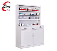 دولاب معدني 2باب مع 2درج مع ارفف