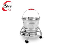 كيك باكت - استنلس ستيل - سطل بعجلات 14لتر