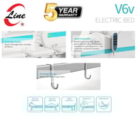 سرير كهربائي 4حركات كونتـرول يدوي تحمل 250 كلج