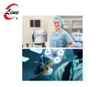 غطاء رأس - ازرق - غير منسوج - "21مجعد - كرتون 1000...