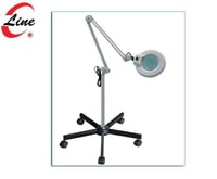 عدسة مكبرة بإضاءة LEDمع ستاند بخمس عجلات