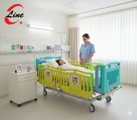 سرير اطفال كهربائي 5حركات - قفل مركزي - تركي