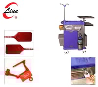 عربة طوارئ كراش كارت مع قفل بلاستيك لمرة واحدة - ص...