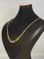 قلادة الجنزير ذهب عيار18 فاخره و مميزه وزن 4.12 بو...