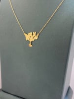 قلادة اسم سارة مميز و انيق عيار18 الوزن 0.79