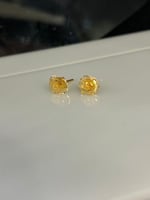 حلق الورده ذهب عيار21 فاخر و انيق للهدايا بوابة.5