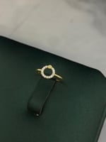 خاتم ذهب عيار18 فاخر و مميز للهدايا مقاس6 بوابة.4