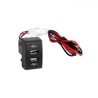 منفذين طبلون USB مستطيل بقوة 2.1A مقاس 40