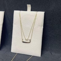 سلسال حرفك المميز – طبقتين مطلي بالذهب من قلادتي