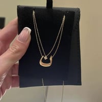 سلسال حرفك المميز – طبقتين مطلي بالذهب من قلادتي