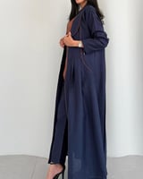 طقم “هيبة” الكحلي من قلادتي – لينن هندي فاخر