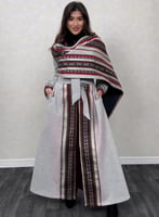 عباية سدو النخبة – جوخ رمادي شتوي فاخر