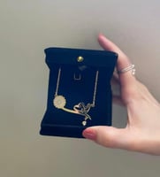 سلسال زهرة القلب – مطلي ذهب من قلادتي