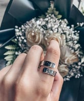 خاتم مطلي ذهب أو فضه