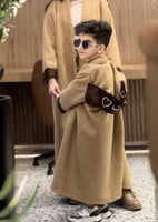 فروة المها شتوية فاخرة بتطريز اسم او عبارة