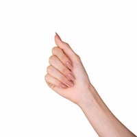 أظافر صغيرة لون نود شكل بيضاوي N6 من لوكا