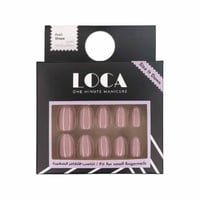 أظافر صغيرة لون وردي شكل بيضاوي N1 من لوكا