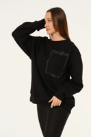 بلوفر الجيب الامامي بتصميم ناعم وانيق