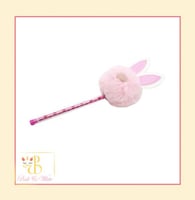قلم أرنب وردي Rabbit Fur Pen Pink