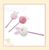 قلم أرنب وردي Rabbit Fur Pen Pink
