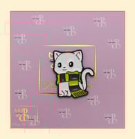 بروش قطة بوشاح Cat Brooch