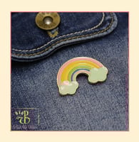 بروش قوس قزح وسحابتين Rainbow Brooch
