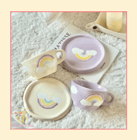 كوب قوس المطر اصفر