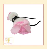 طوق فرو ابيض White HeadBand