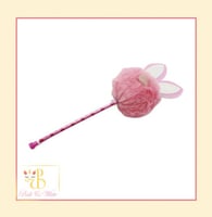 قلم أرنب لحمي Rabbit Fur Pen Dark Pink