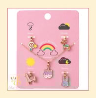 سلسلة مع 5 تعليقات Necklace