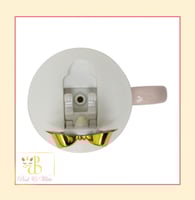 كوب فيونكة وردي دوائر Pink Ribbon Cup Dots