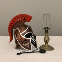 قناع محارب حديد اباجورا تعمل بالكهرباء