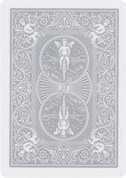 ورق لعب بلوت بايسكل رايدر باك - فضي