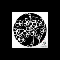 249 - ورق استنسل طبعة زهور 13سم * 13سم