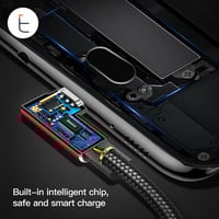 بيسوس | سلك شاحن مايكرو يو اس بي سريع ضد القطع قاب...