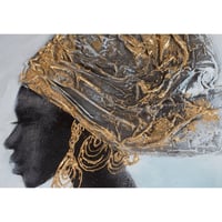 لوحة حائط عصرية كانفس برسم بارز مزودة بإطار خشبي م...