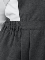 مريول رياض اطفال رصاصي موديل(4) بدون قميص