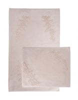 طقم دعاسات مطرزة Lizzy لون وردي