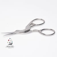 204 - مقص طائر اللقلق - لون فضي