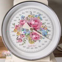 0743 ميزان ريترو معدني أنيق من إزابيل روز 3kg (كري...