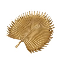 طبق زينة ذهبي فاخر Leaf