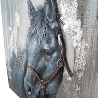 لوحة حائط عصرية كانفس برسم بارز مزودة بإطار خشبي م...