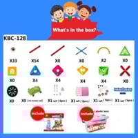 بناء وتركيب المغناطيس - 128 قطعة