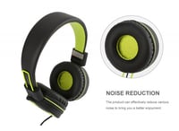 سماعة رأس سلكية قابلة للطي ( اخضر + اسود )